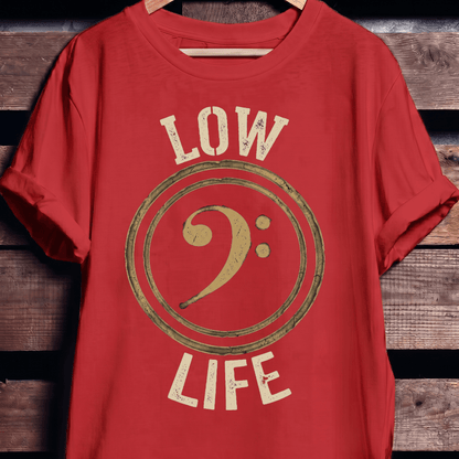 Low Life Bass Clef Tee - The Music Frontiers