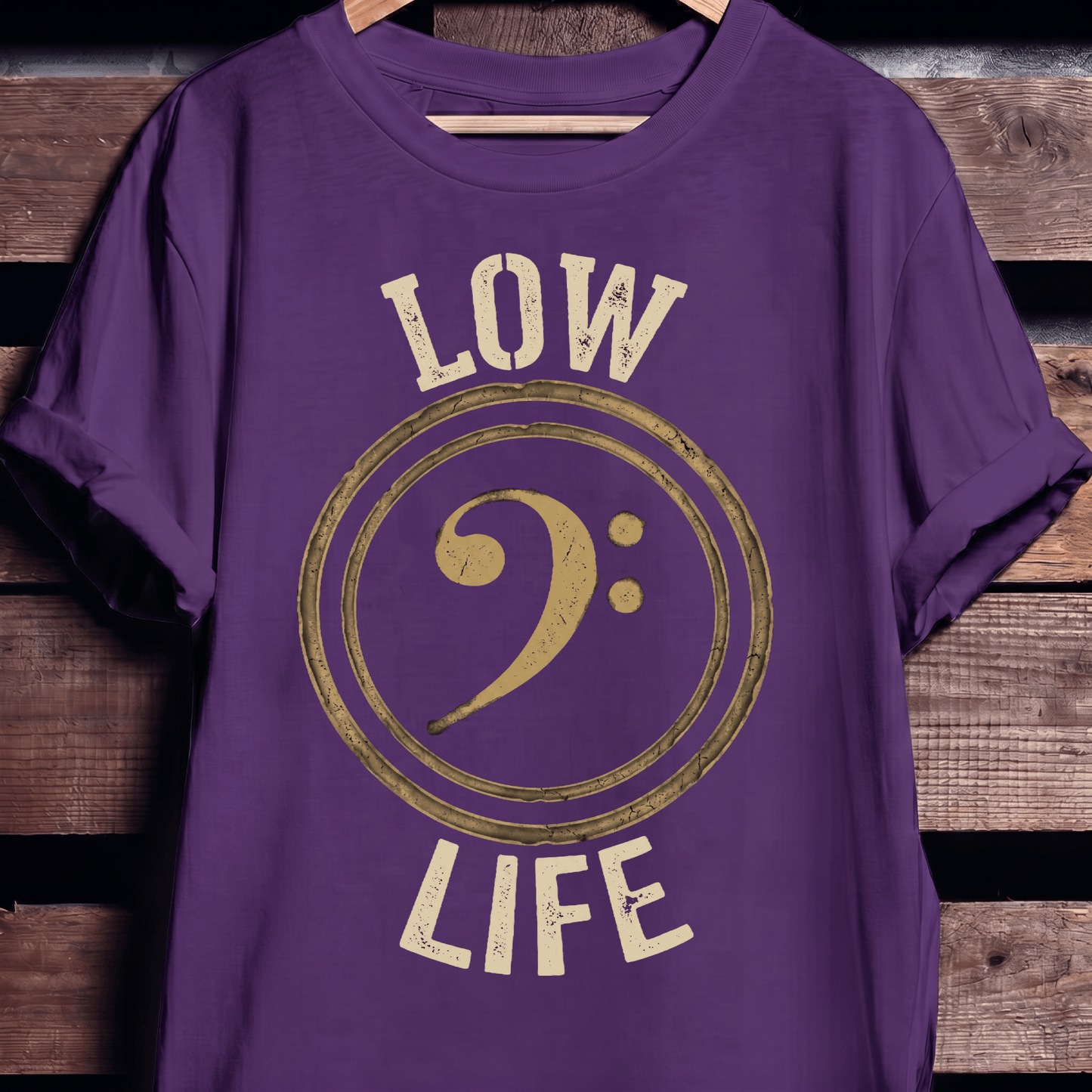 Low Life Bass Clef Tee - The Music Frontiers