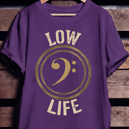 Low Life Bass Clef Tee - The Music Frontiers