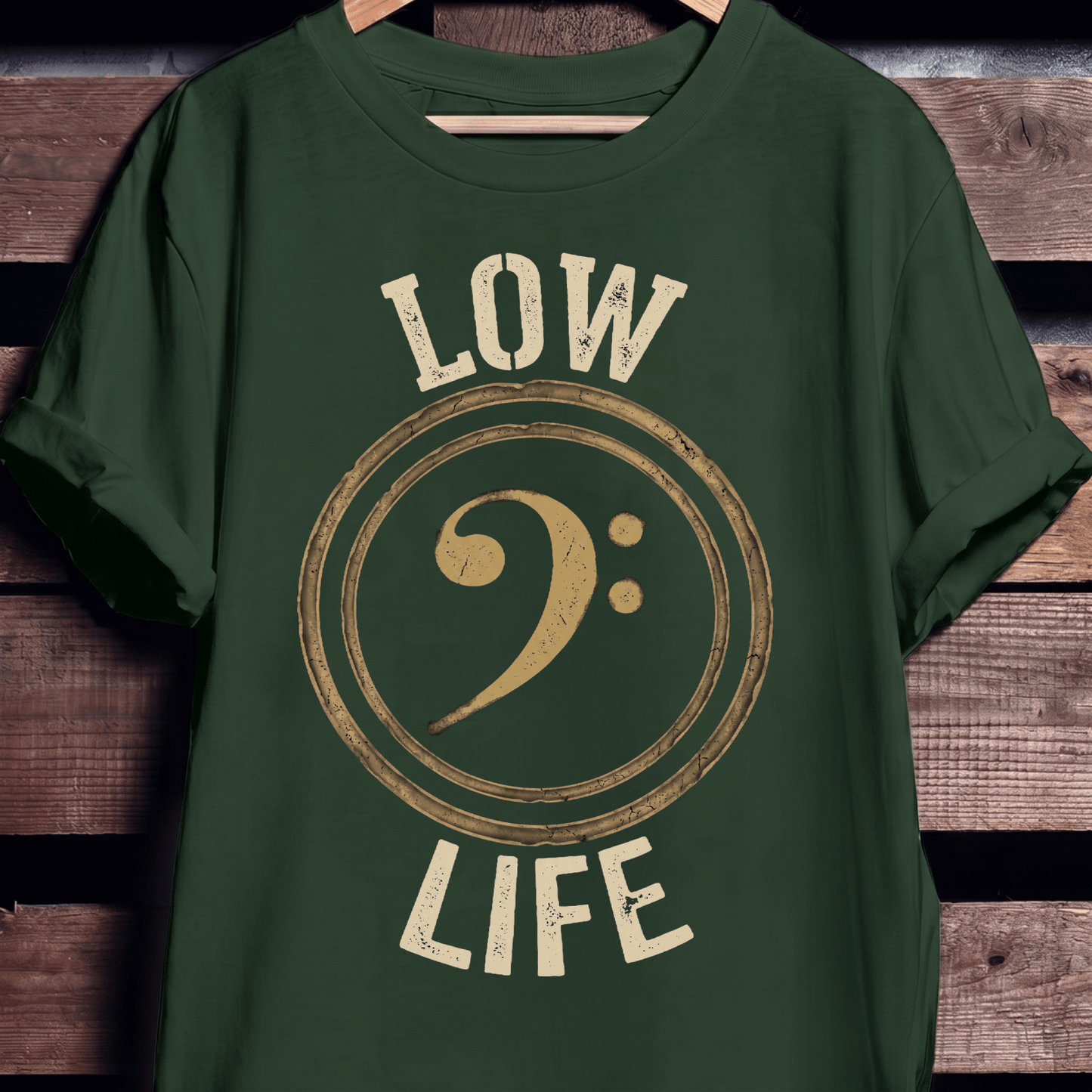 Low Life Bass Clef Tee - The Music Frontiers