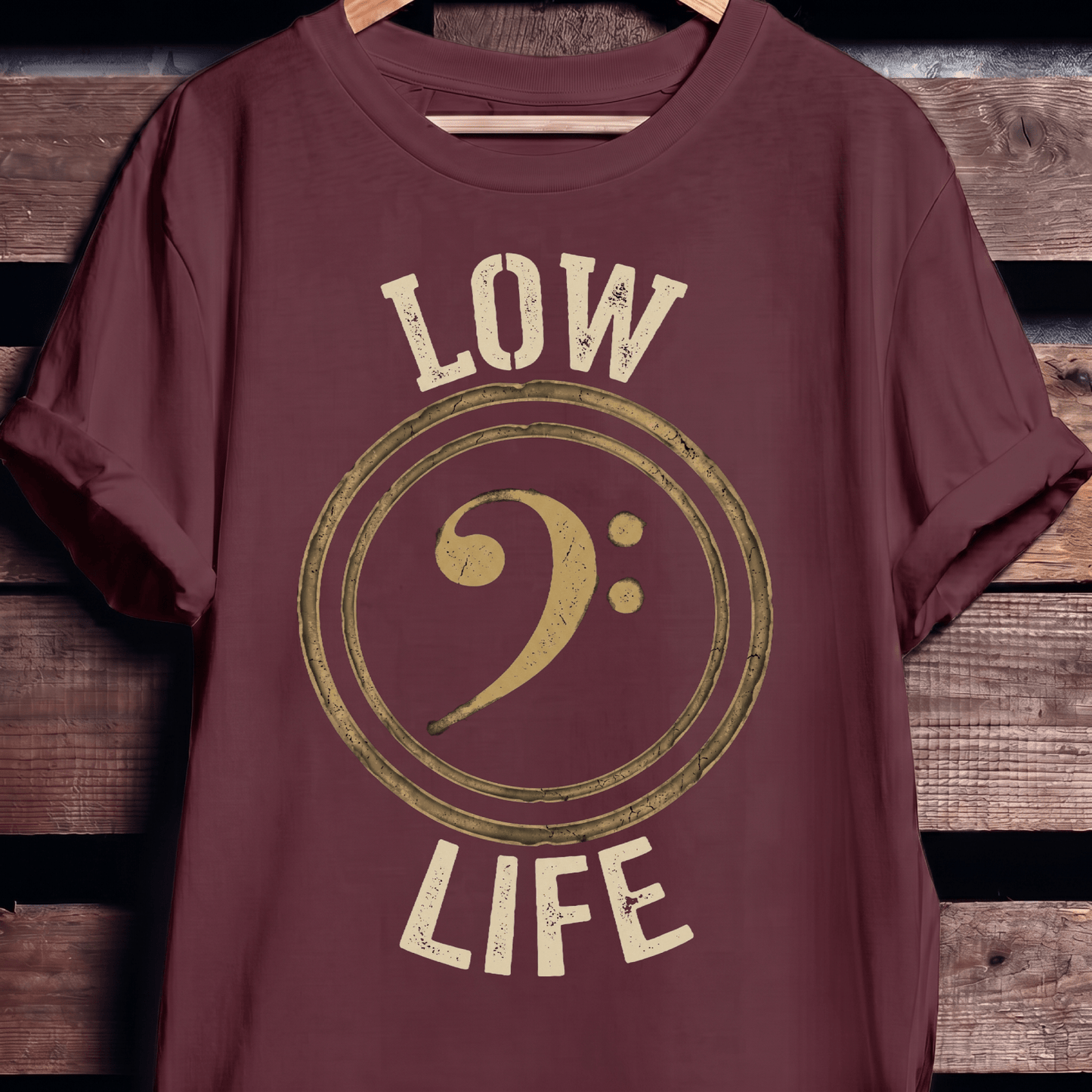 Low Life Bass Clef Tee - The Music Frontiers