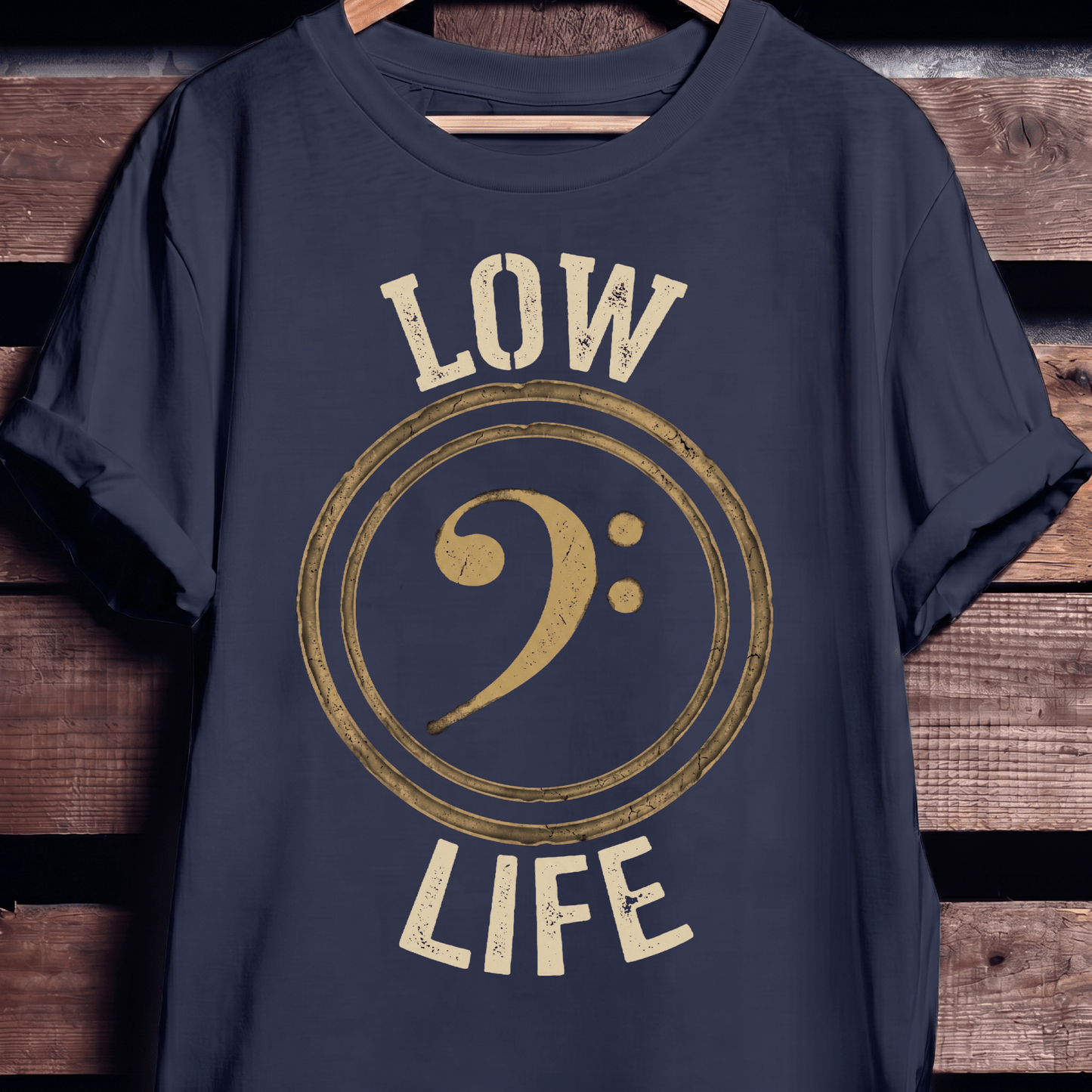 Low Life Bass Clef Tee - The Music Frontiers