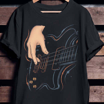 Bassist Hand Rhythm Flow Tee - The Music Frontiers