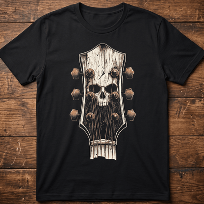Heavy Metal Guitarist Skull Graphic Tee - The Music Frontiers