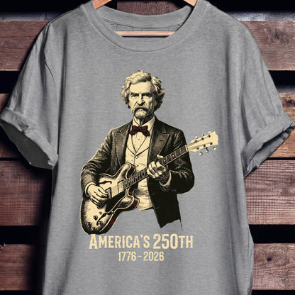 Mark Twain Playing Guitar America 250 - The Music Frontiers