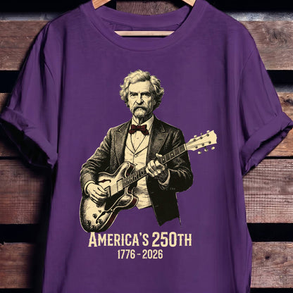 Mark Twain Playing Guitar America 250 - The Music Frontiers