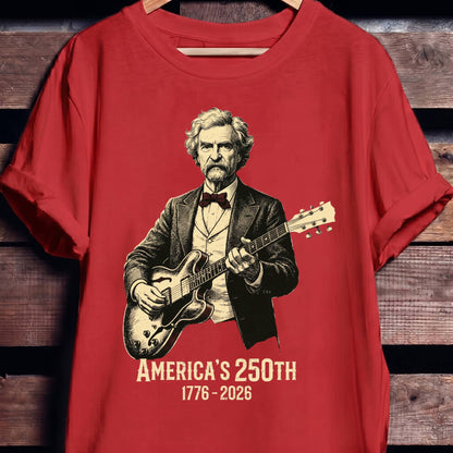 Mark Twain Playing Guitar America 250 - The Music Frontiers