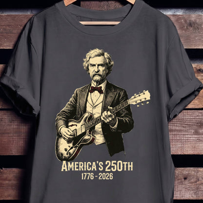 Mark Twain Playing Guitar America 250 - The Music Frontiers