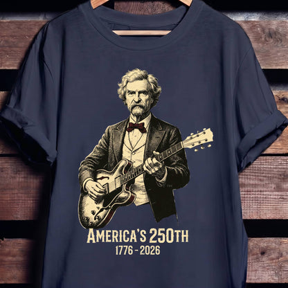 Mark Twain Playing Guitar America 250 - The Music Frontiers