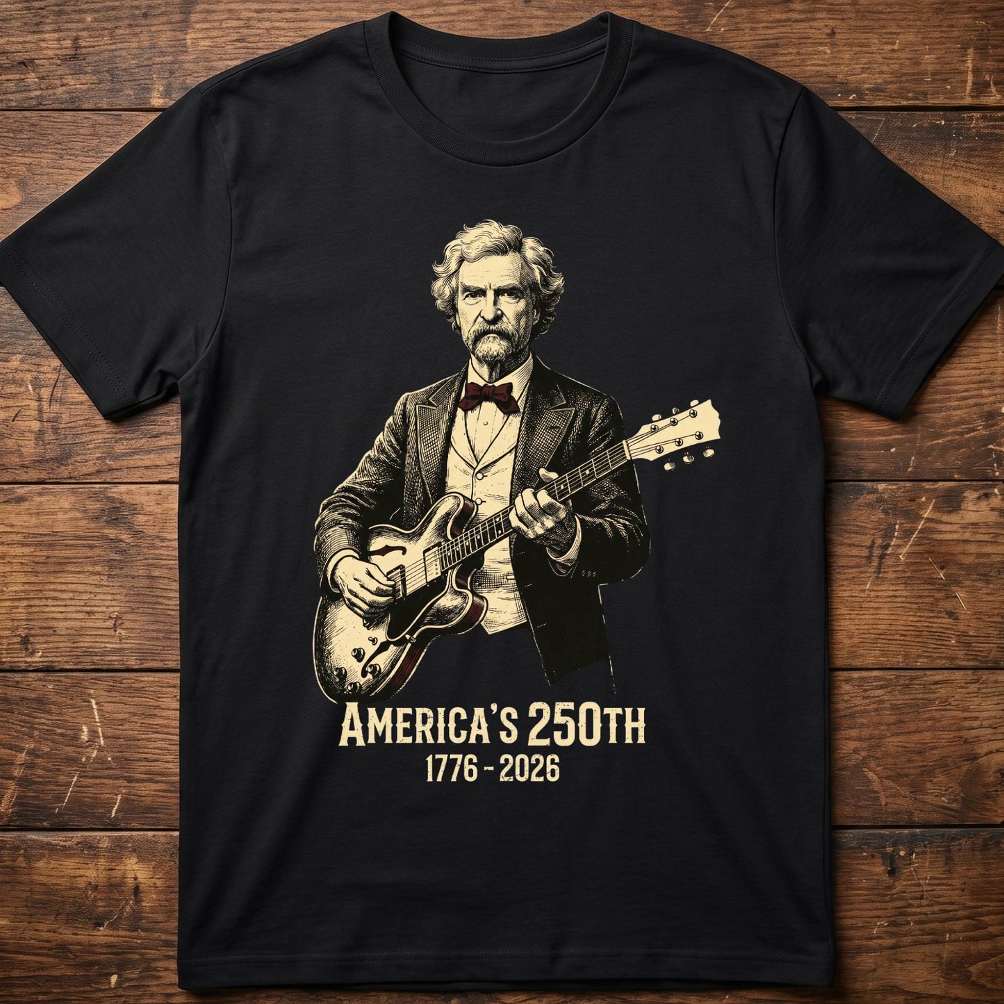 Mark Twain Playing Guitar America 250 - The Music Frontiers
