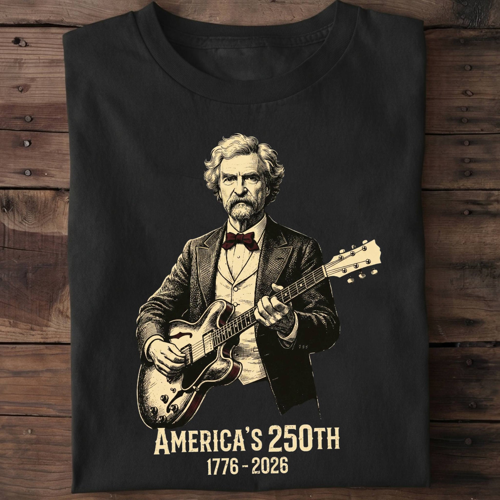 Mark Twain Playing Guitar America 250 - The Music Frontiers