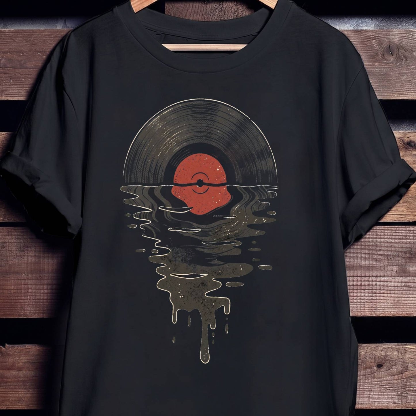 Melting Vinyl Record Tee