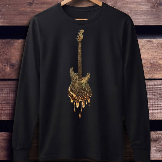 Melting Gold Guitar Art