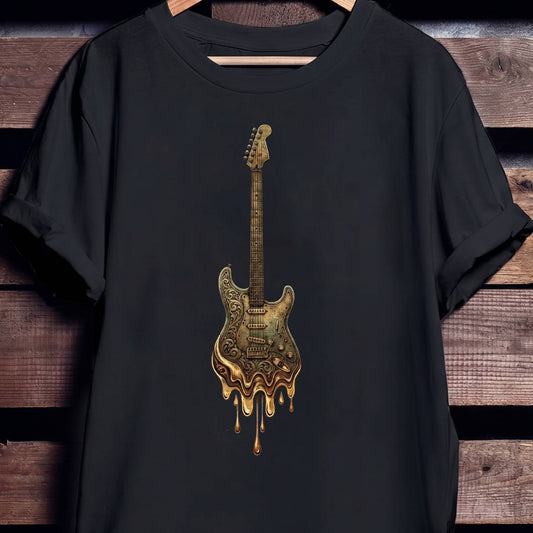 Melting Gold Guitar Art