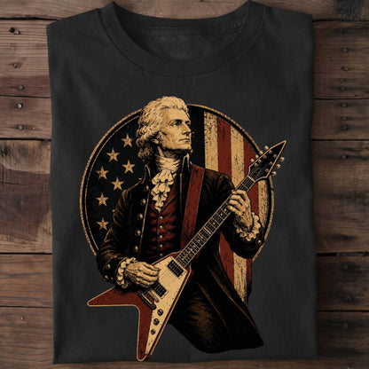 Thomas Jefferson playing V - Shape Electric Guitar - The Music Frontiers