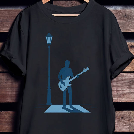 Moody Bassist Under Light T-Shirt - Unisex Standard T-Shirt