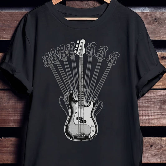 Motion Bass Guitar Graphic Tee - Unisex Standard T-Shirt