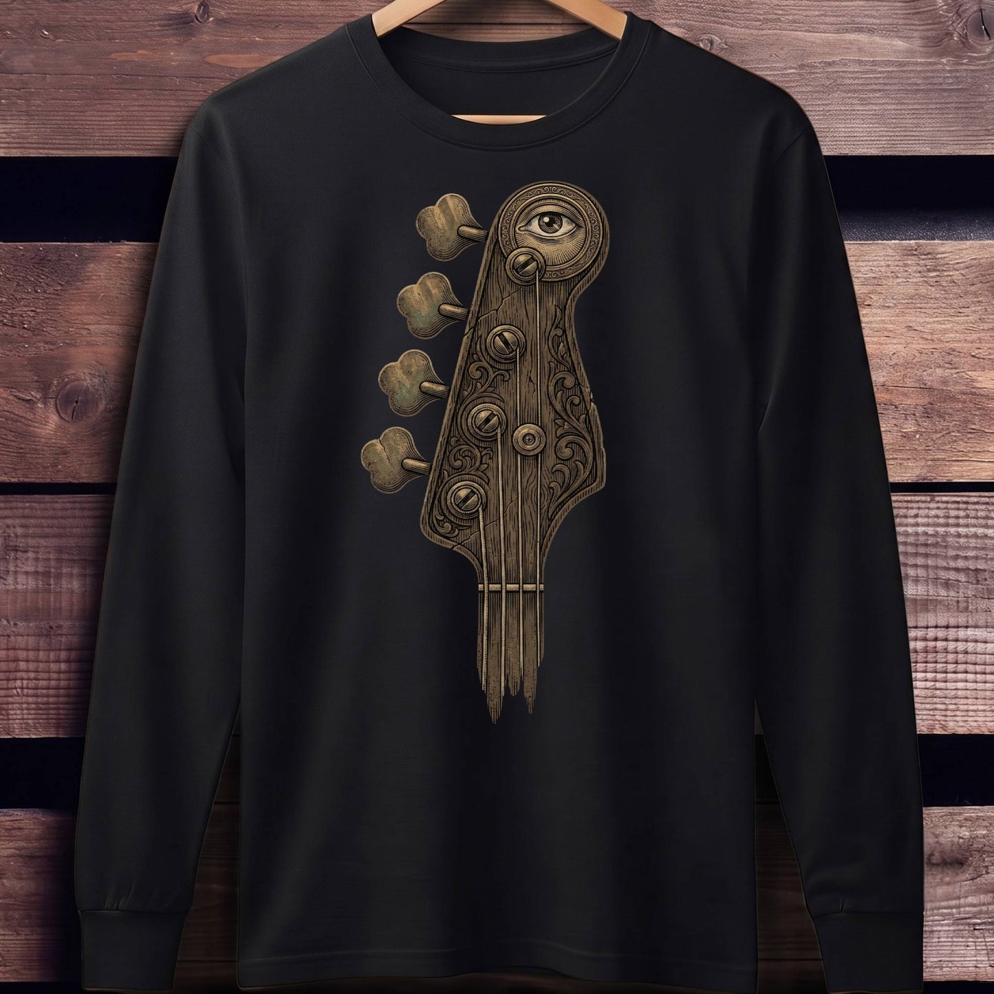 Mystic Eye Bass Headstock Tee - Unisex Standard Long Sleeve