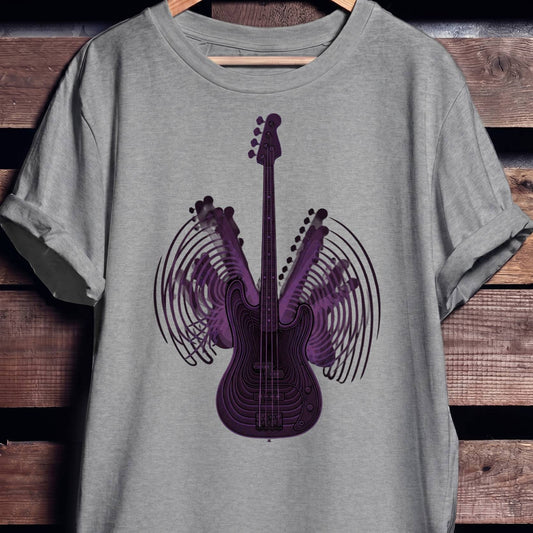 Neon Purple Bass Waves Tee
