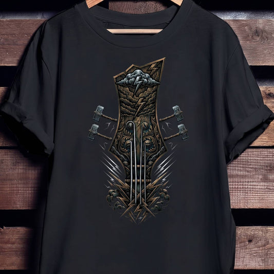 Norse Thunder Bass Guitar T-Shirt
