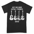 Just One More Guitar I Promise Personalized Shirt for Guitarist - Black Unisex Standard T-Shirt, front