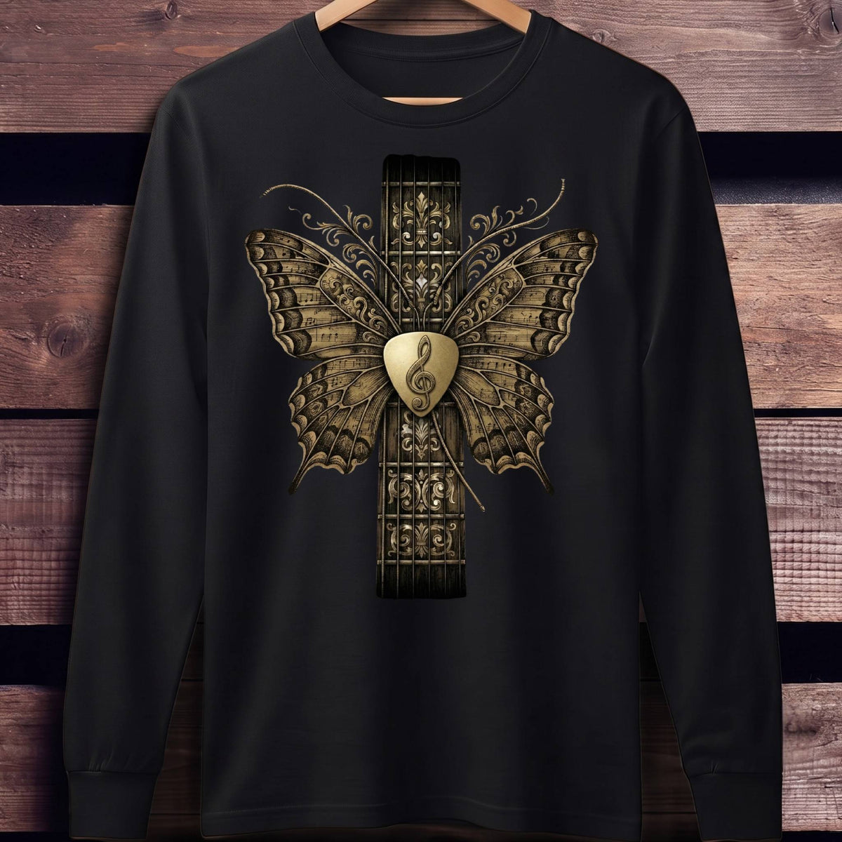 Ornate Musical Butterfly Guitar