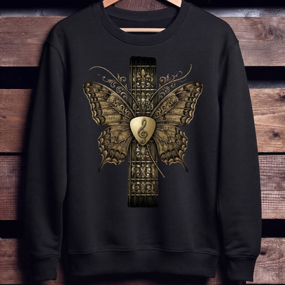 Ornate Musical Butterfly Guitar