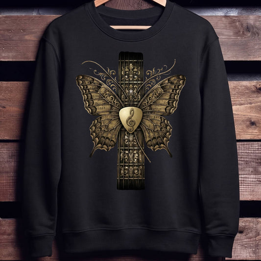 Ornate Musical Butterfly Guitar