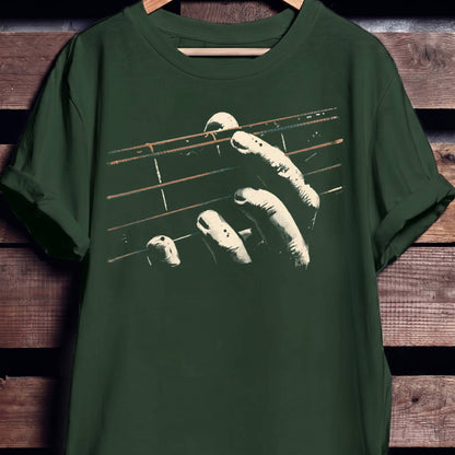 Playing Bass Guitar Graphic Tee - The Music Frontiers