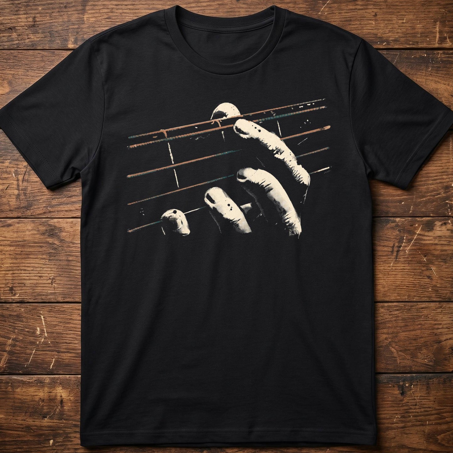 Playing Bass Guitar Graphic Tee - The Music Frontiers