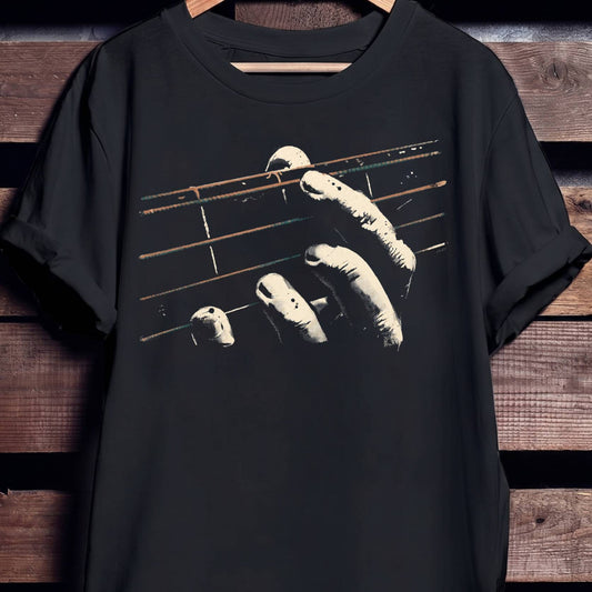 Playing Bass Guitar Graphic Tee - The Music Frontiers