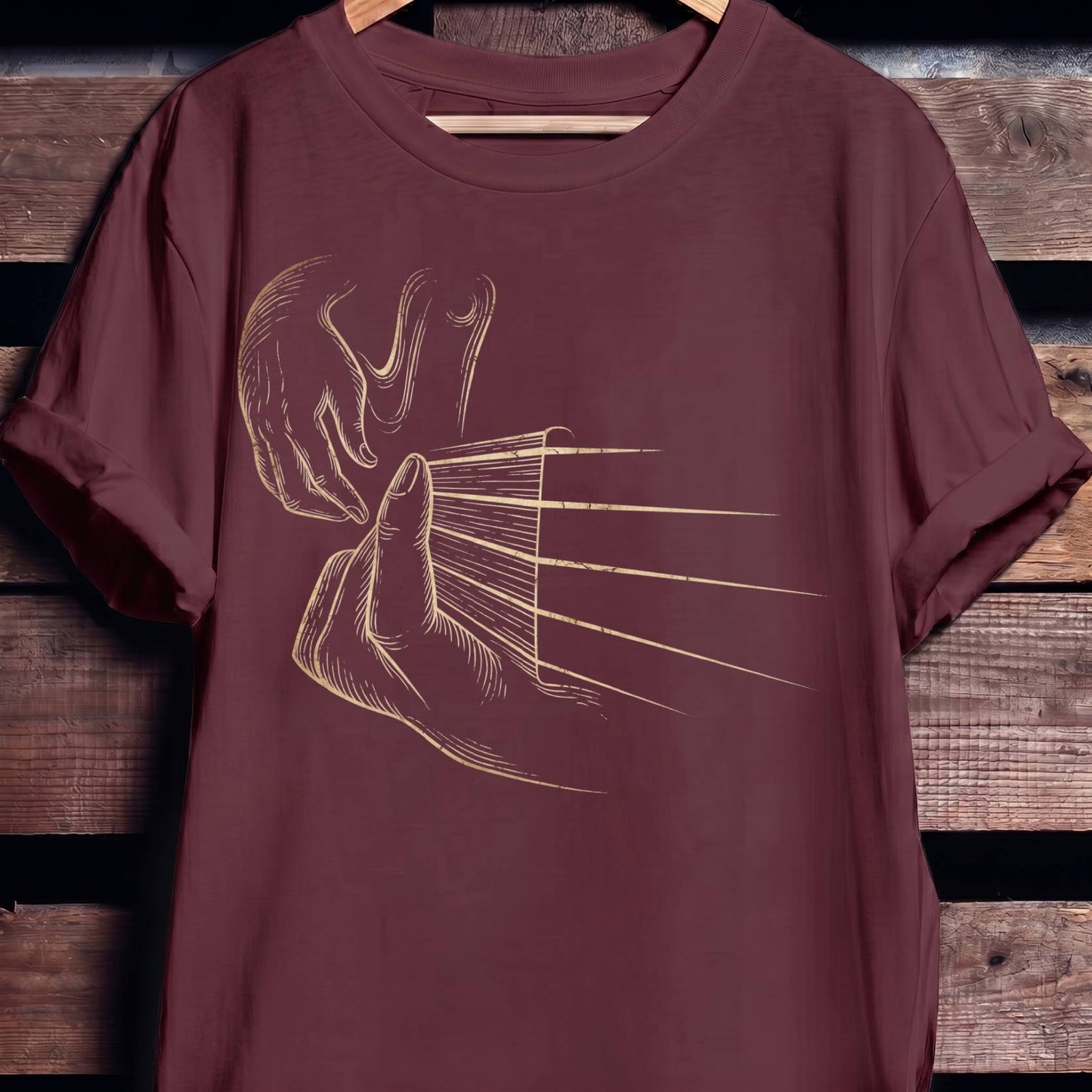 Plucking Bass Guitar Strings Tee - The Music Frontiers
