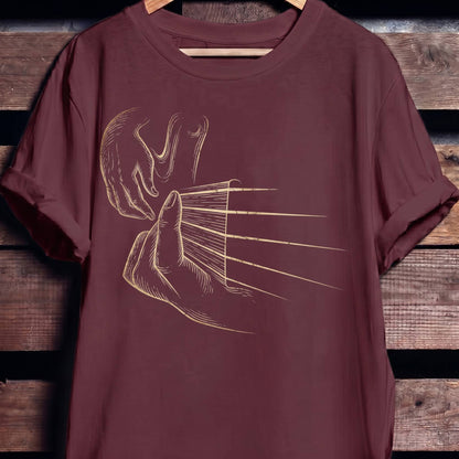 Plucking Bass Guitar Strings Tee - The Music Frontiers