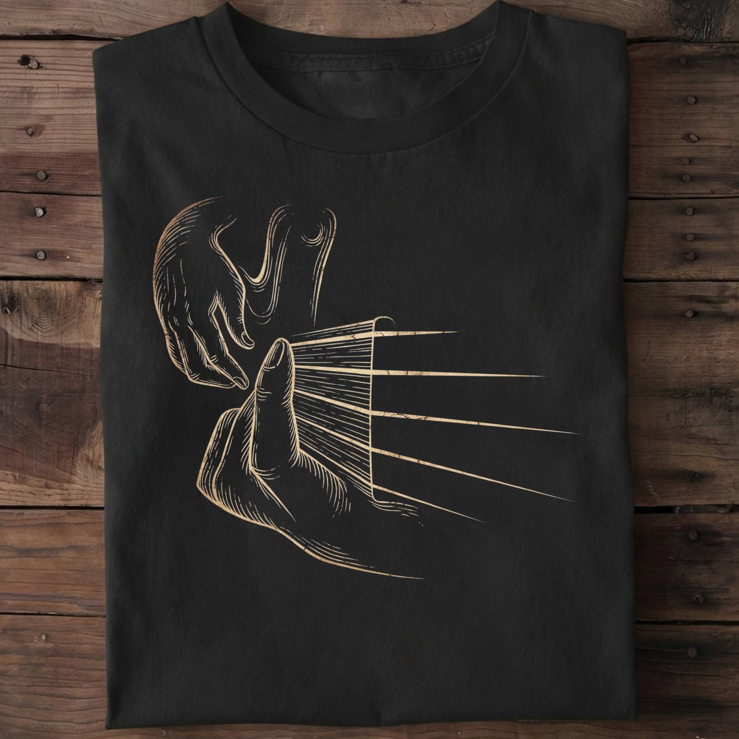 Plucking Bass Guitar Strings Tee - The Music Frontiers