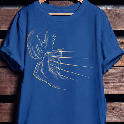 Plucking Bass Guitar Strings Tee - The Music Frontiers