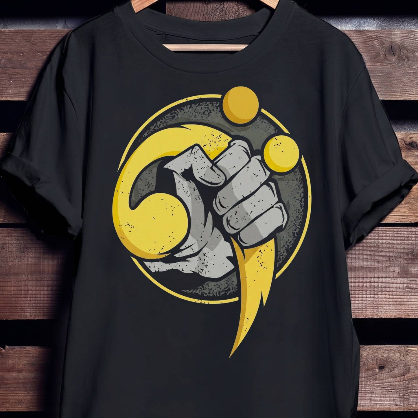 Power Bass Clef Fist Tee - Unisex Standard T-Shirt