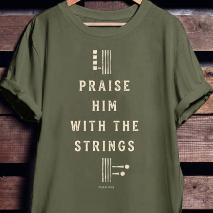 Praise Him Bass Clef Tee - The Music Frontiers
