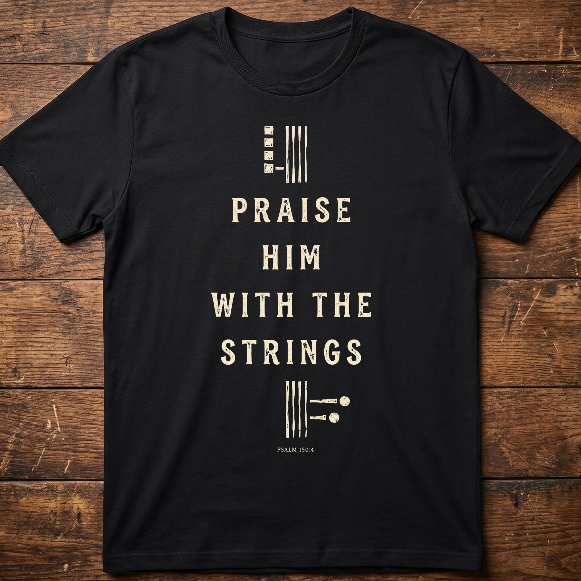 Praise Him Bass Clef Tee - The Music Frontiers
