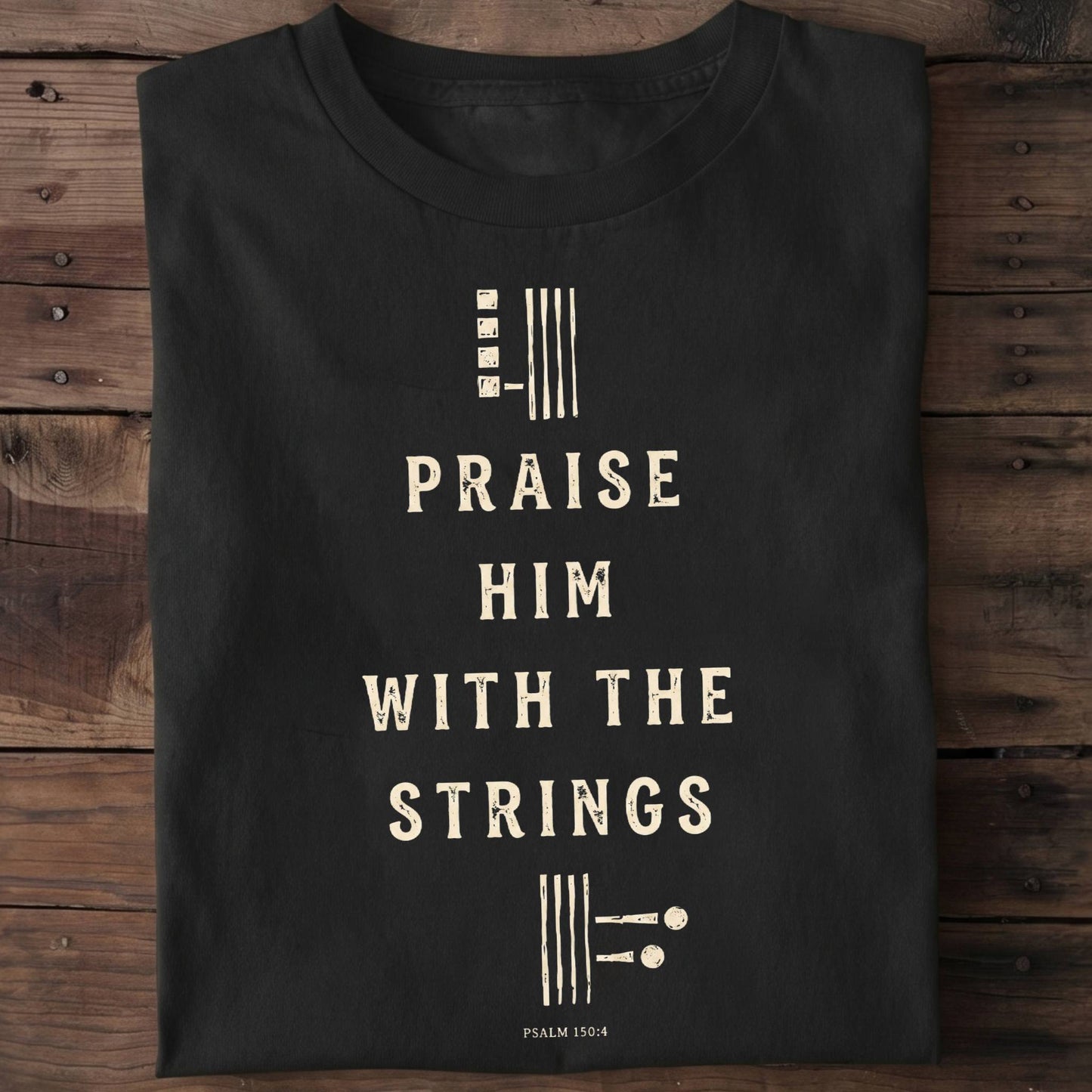 Praise Him Bass Clef Tee - The Music Frontiers