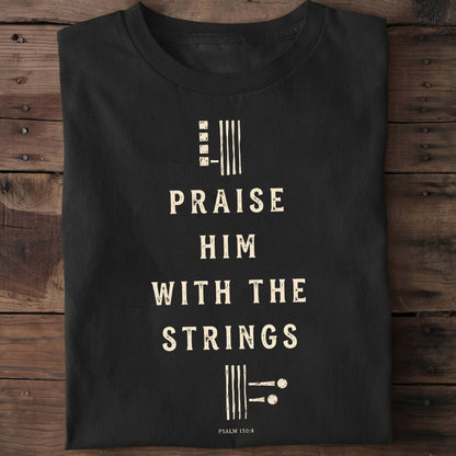 Praise Him Bass Clef Tee - The Music Frontiers
