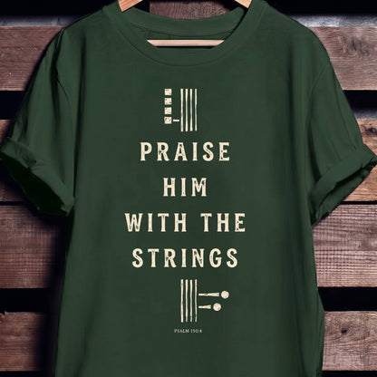 Praise Him Bass Clef Tee - The Music Frontiers
