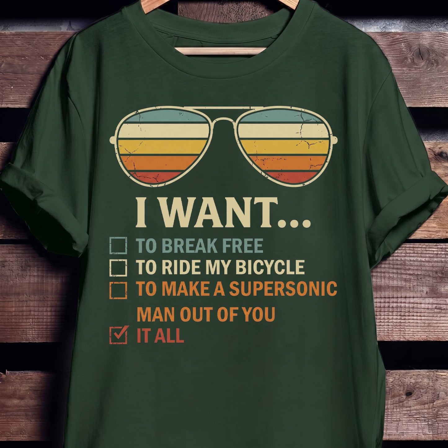 Queen Lyrics Checklist Tee