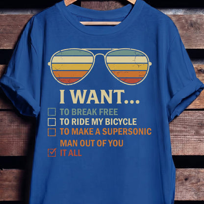 Queen Lyrics Checklist Tee