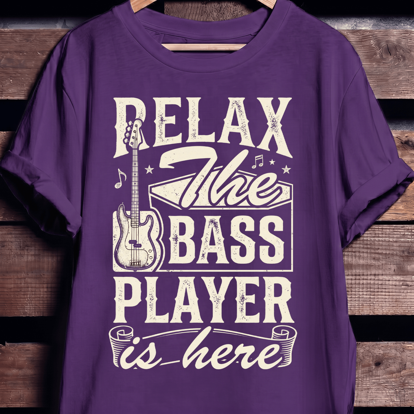 Relax The Bass Player Is Here Tee - The Music Frontiers