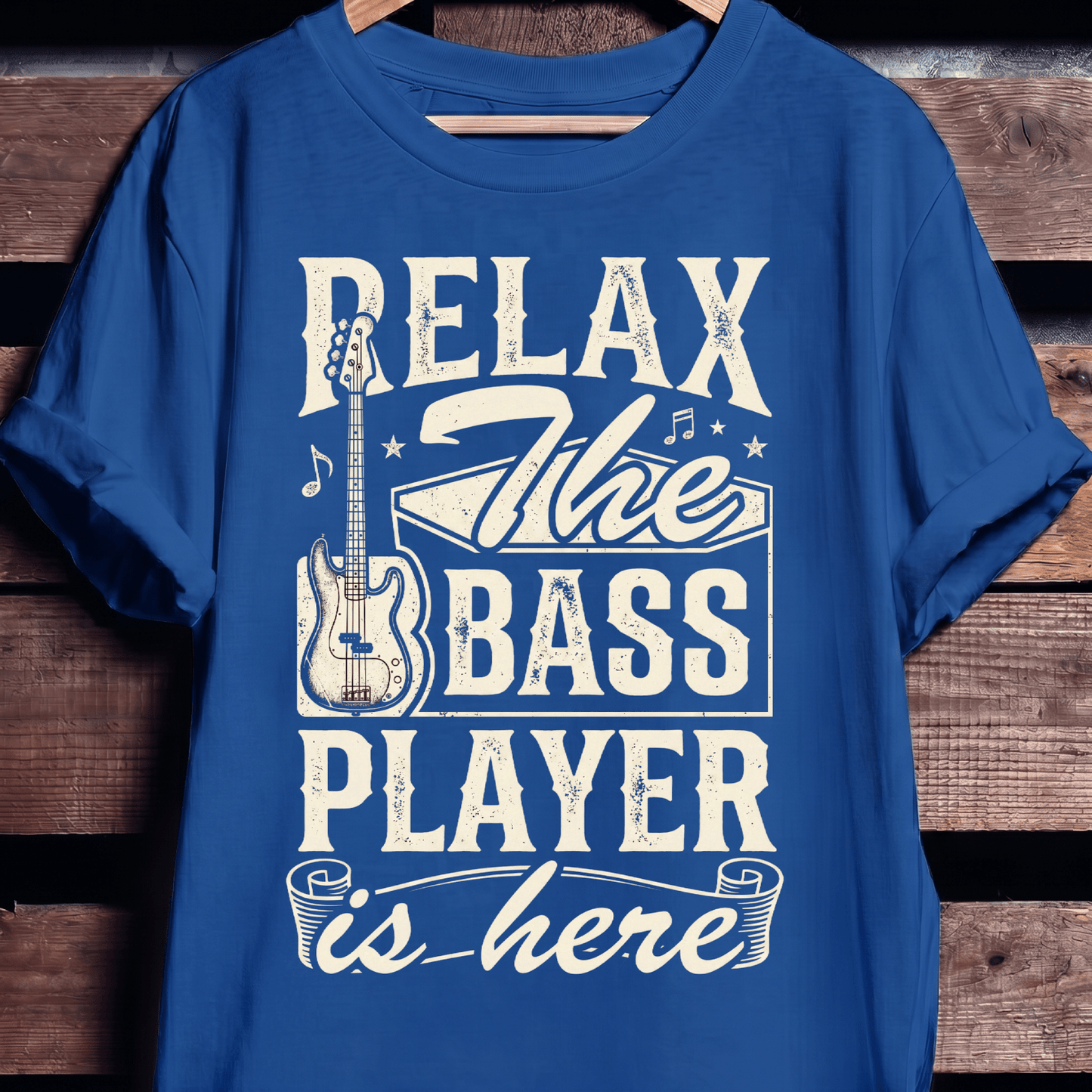 Relax The Bass Player Is Here Tee - The Music Frontiers