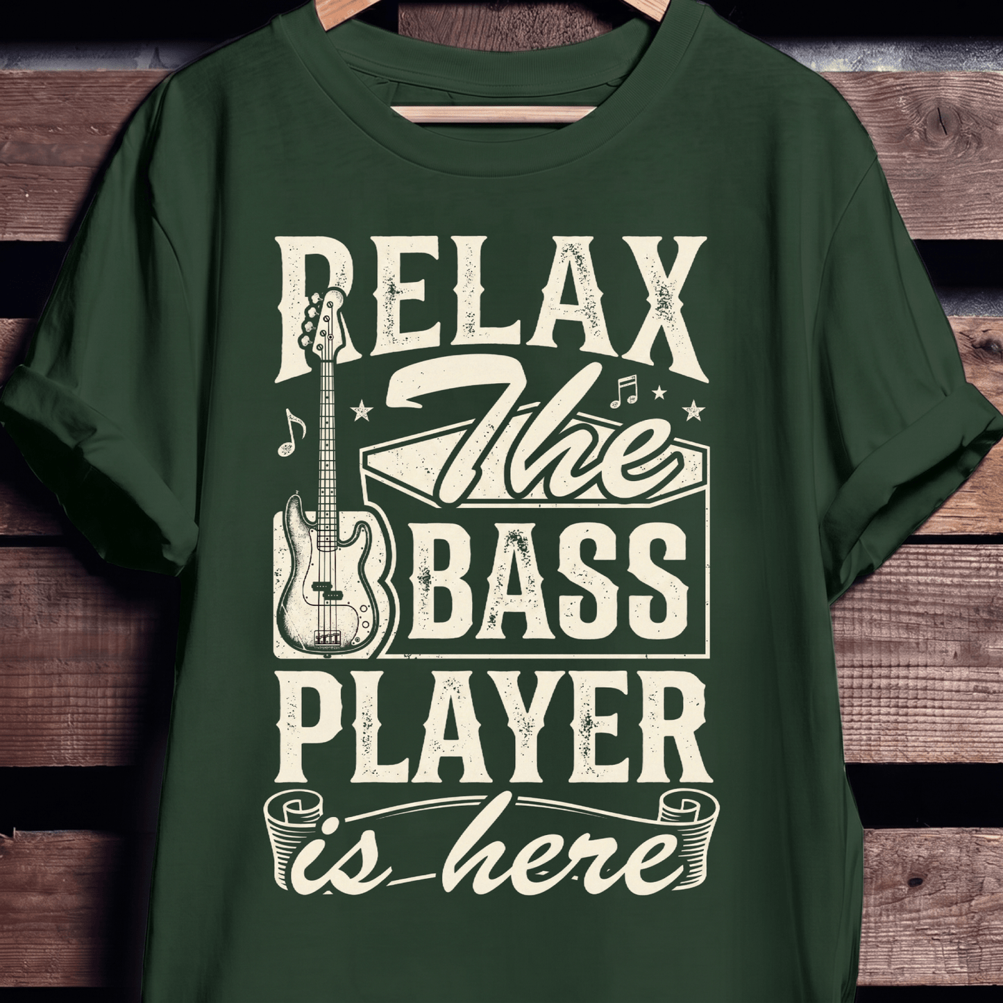 Relax The Bass Player Is Here Tee - The Music Frontiers