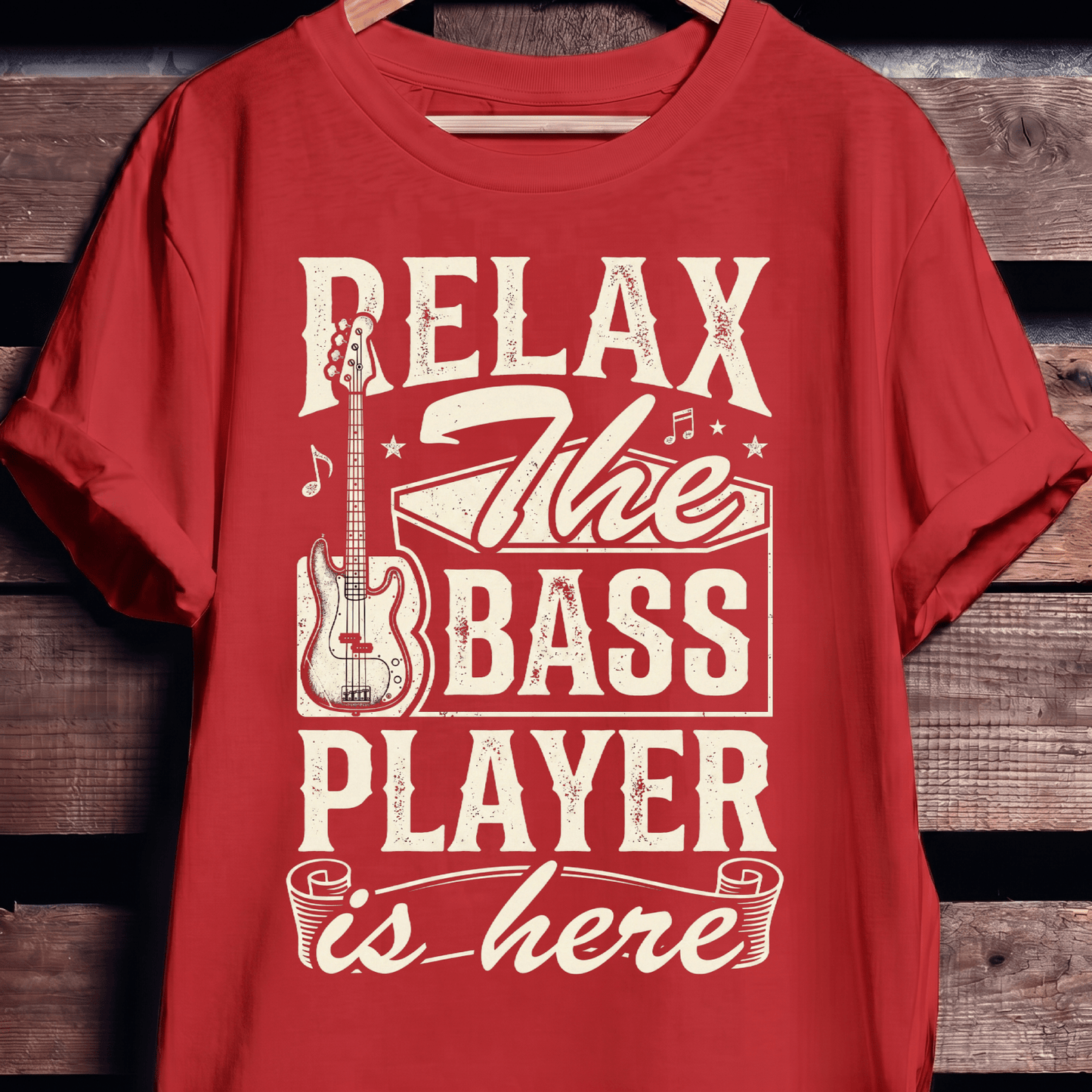 Relax The Bass Player Is Here Tee - The Music Frontiers