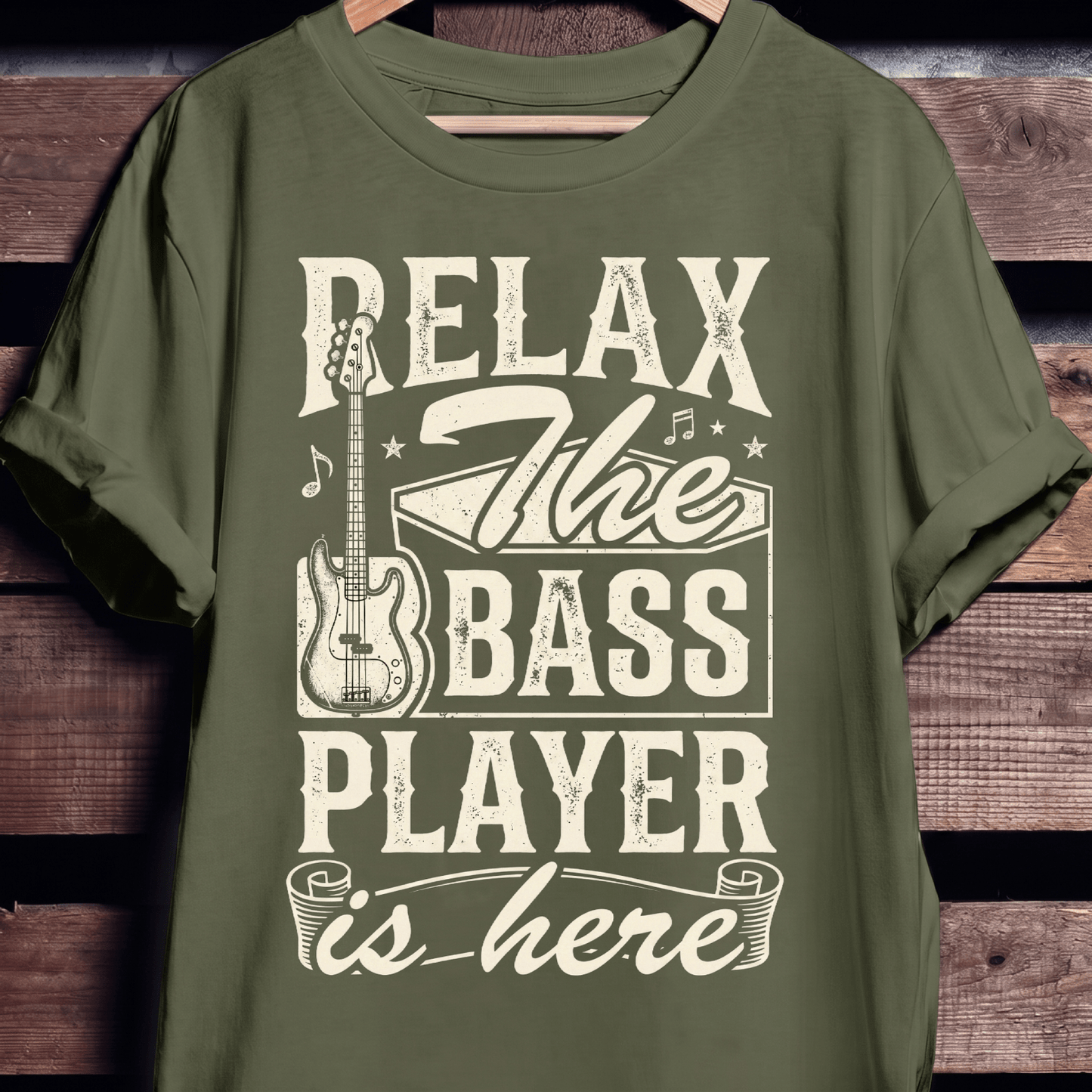 Relax The Bass Player Is Here Tee - The Music Frontiers