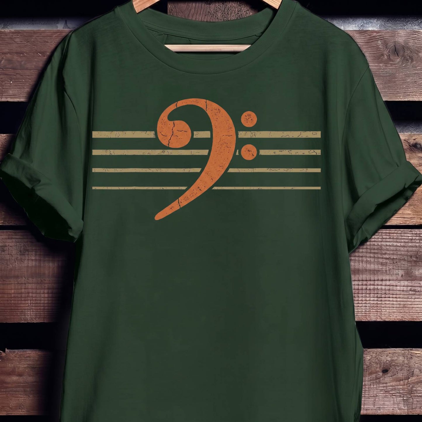 Retro Bass Guitar Clef Tee - The Music Frontiers