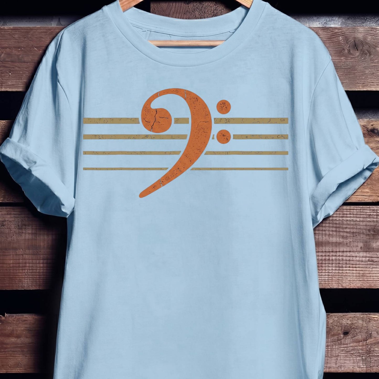 Retro Bass Guitar Clef Tee - The Music Frontiers
